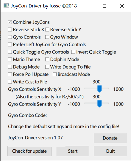 JoyCon-Driver设置
